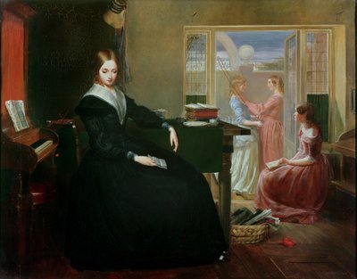 De Gouvernante, 1844 door Richard Redgrave
